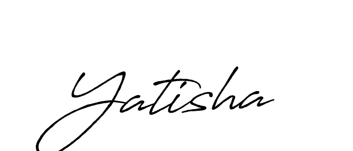 if you are searching for the best signature style for your name Yatisha. so please give up your signature search. here we have designed multiple signature styles  using Antro_Vectra_Bolder. Yatisha signature style 7 images and pictures png