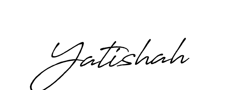 Create a beautiful signature design for name Yatishah. With this signature (Antro_Vectra_Bolder) fonts, you can make a handwritten signature for free. Yatishah signature style 7 images and pictures png