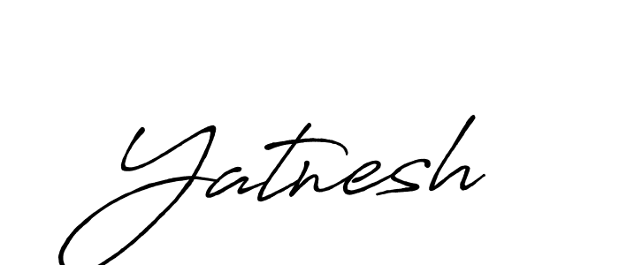 Also we have Yatnesh name is the best signature style. Create professional handwritten signature collection using Antro_Vectra_Bolder autograph style. Yatnesh signature style 7 images and pictures png