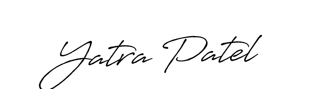 Also we have Yatra Patel name is the best signature style. Create professional handwritten signature collection using Antro_Vectra_Bolder autograph style. Yatra Patel signature style 7 images and pictures png