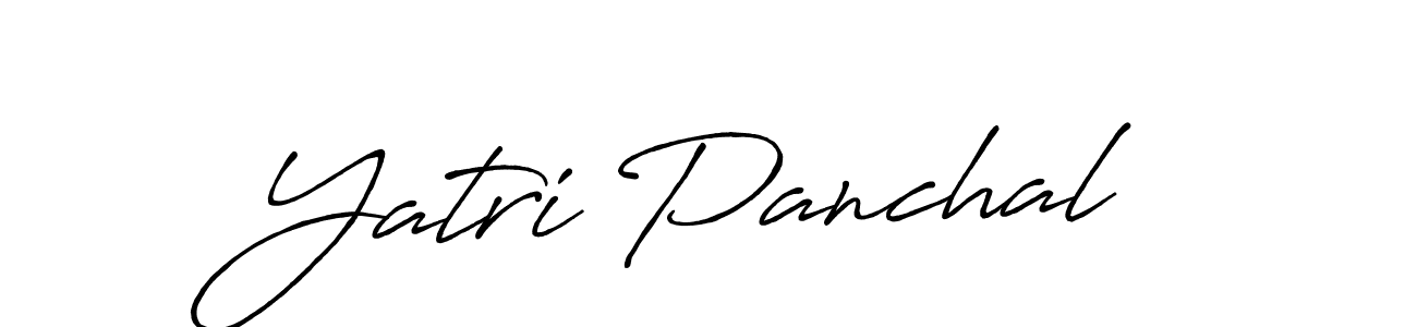 Design your own signature with our free online signature maker. With this signature software, you can create a handwritten (Antro_Vectra_Bolder) signature for name Yatri Panchal. Yatri Panchal signature style 7 images and pictures png