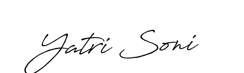 Yatri Soni stylish signature style. Best Handwritten Sign (Antro_Vectra_Bolder) for my name. Handwritten Signature Collection Ideas for my name Yatri Soni. Yatri Soni signature style 7 images and pictures png