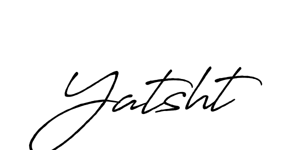 Also You can easily find your signature by using the search form. We will create Yatsht name handwritten signature images for you free of cost using Antro_Vectra_Bolder sign style. Yatsht signature style 7 images and pictures png