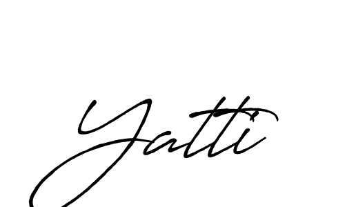 Antro_Vectra_Bolder is a professional signature style that is perfect for those who want to add a touch of class to their signature. It is also a great choice for those who want to make their signature more unique. Get Yatti name to fancy signature for free. Yatti signature style 7 images and pictures png