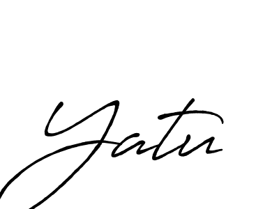 You should practise on your own different ways (Antro_Vectra_Bolder) to write your name (Yatu) in signature. don't let someone else do it for you. Yatu signature style 7 images and pictures png