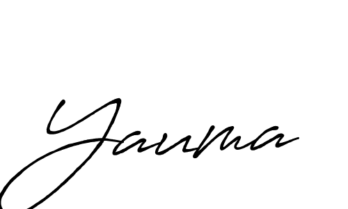 Design your own signature with our free online signature maker. With this signature software, you can create a handwritten (Antro_Vectra_Bolder) signature for name Yauma. Yauma signature style 7 images and pictures png