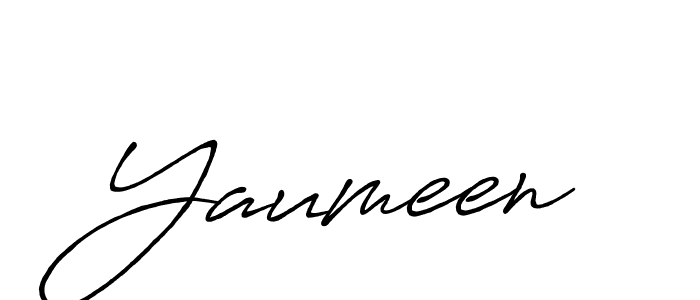Yaumeen stylish signature style. Best Handwritten Sign (Antro_Vectra_Bolder) for my name. Handwritten Signature Collection Ideas for my name Yaumeen. Yaumeen signature style 7 images and pictures png