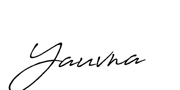 Yauvna stylish signature style. Best Handwritten Sign (Antro_Vectra_Bolder) for my name. Handwritten Signature Collection Ideas for my name Yauvna. Yauvna signature style 7 images and pictures png