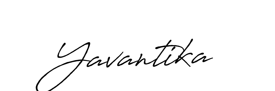 Use a signature maker to create a handwritten signature online. With this signature software, you can design (Antro_Vectra_Bolder) your own signature for name Yavantika. Yavantika signature style 7 images and pictures png