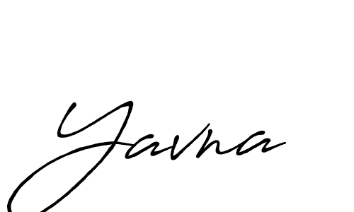 Design your own signature with our free online signature maker. With this signature software, you can create a handwritten (Antro_Vectra_Bolder) signature for name Yavna. Yavna signature style 7 images and pictures png