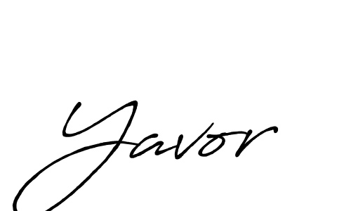 Make a beautiful signature design for name Yavor. With this signature (Antro_Vectra_Bolder) style, you can create a handwritten signature for free. Yavor signature style 7 images and pictures png