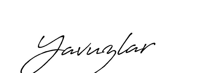 Design your own signature with our free online signature maker. With this signature software, you can create a handwritten (Antro_Vectra_Bolder) signature for name Yavuzlar. Yavuzlar signature style 7 images and pictures png