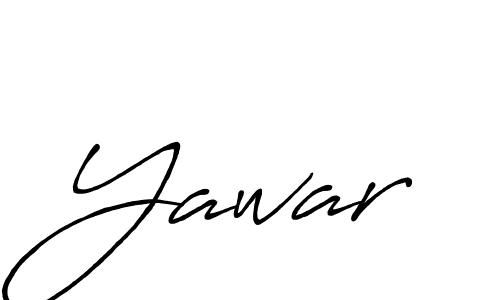 How to make Yawar name signature. Use Antro_Vectra_Bolder style for creating short signs online. This is the latest handwritten sign. Yawar signature style 7 images and pictures png