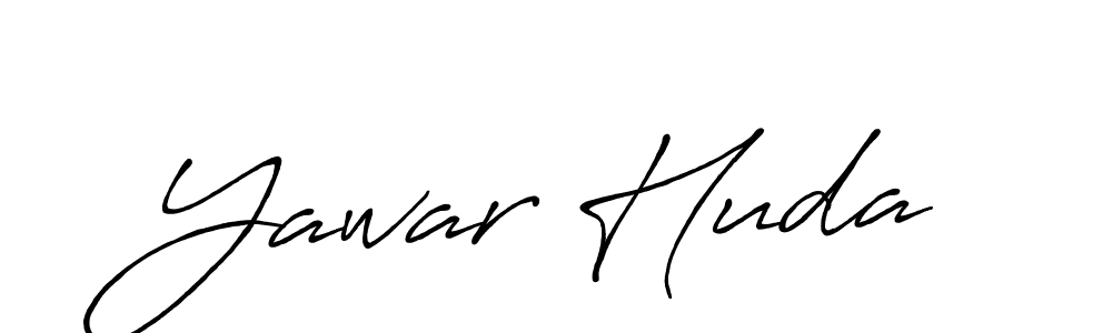 Make a beautiful signature design for name Yawar Huda. Use this online signature maker to create a handwritten signature for free. Yawar Huda signature style 7 images and pictures png