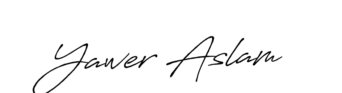 How to Draw Yawer Aslam signature style? Antro_Vectra_Bolder is a latest design signature styles for name Yawer Aslam. Yawer Aslam signature style 7 images and pictures png