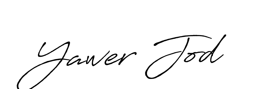Similarly Antro_Vectra_Bolder is the best handwritten signature design. Signature creator online .You can use it as an online autograph creator for name Yawer Jod. Yawer Jod signature style 7 images and pictures png