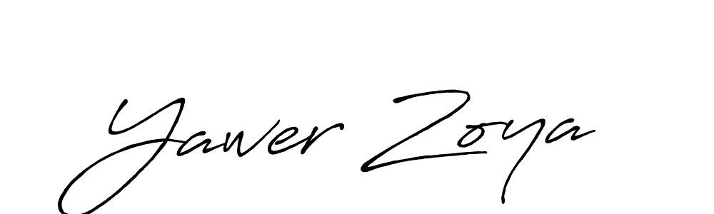 How to Draw Yawer Zoya signature style? Antro_Vectra_Bolder is a latest design signature styles for name Yawer Zoya. Yawer Zoya signature style 7 images and pictures png