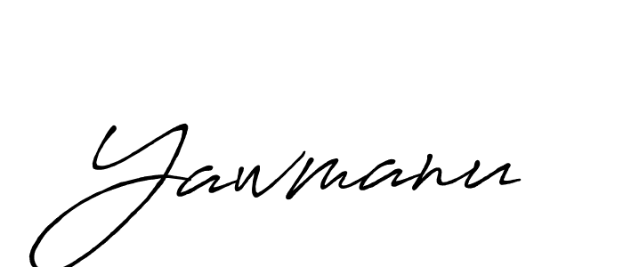 How to make Yawmanu signature? Antro_Vectra_Bolder is a professional autograph style. Create handwritten signature for Yawmanu name. Yawmanu signature style 7 images and pictures png