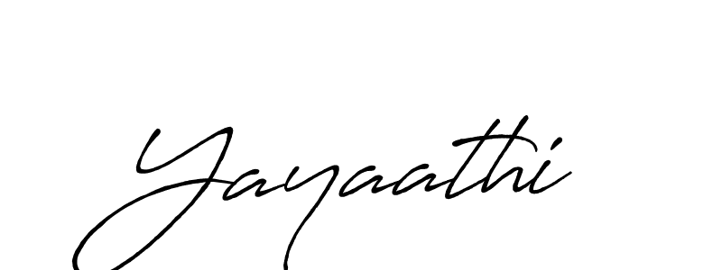 How to make Yayaathi name signature. Use Antro_Vectra_Bolder style for creating short signs online. This is the latest handwritten sign. Yayaathi signature style 7 images and pictures png