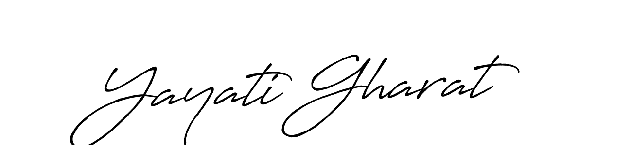 Use a signature maker to create a handwritten signature online. With this signature software, you can design (Antro_Vectra_Bolder) your own signature for name Yayati Gharat. Yayati Gharat signature style 7 images and pictures png