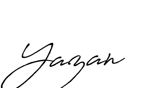 How to make Yazan signature? Antro_Vectra_Bolder is a professional autograph style. Create handwritten signature for Yazan name. Yazan signature style 7 images and pictures png