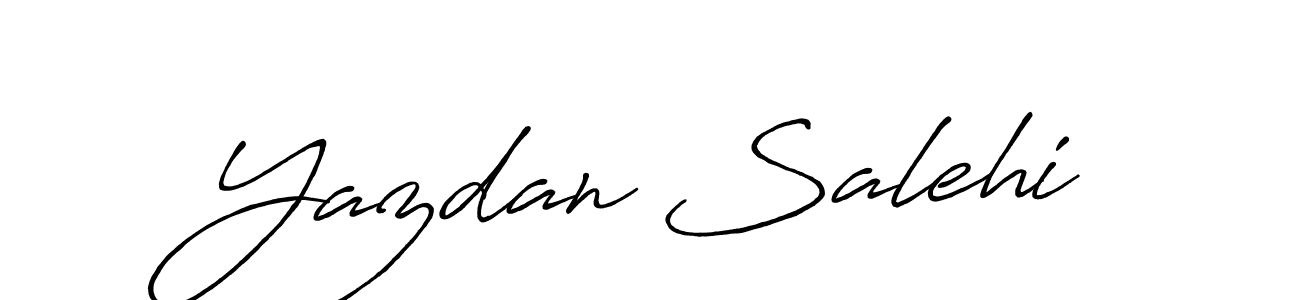 Design your own signature with our free online signature maker. With this signature software, you can create a handwritten (Antro_Vectra_Bolder) signature for name Yazdan Salehi. Yazdan Salehi signature style 7 images and pictures png