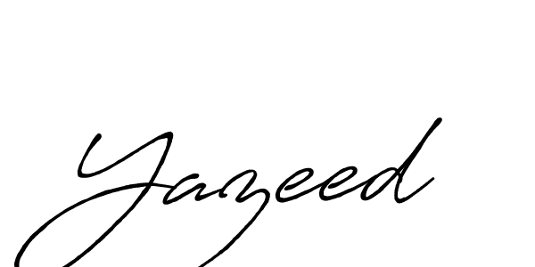 Use a signature maker to create a handwritten signature online. With this signature software, you can design (Antro_Vectra_Bolder) your own signature for name Yazeed. Yazeed signature style 7 images and pictures png