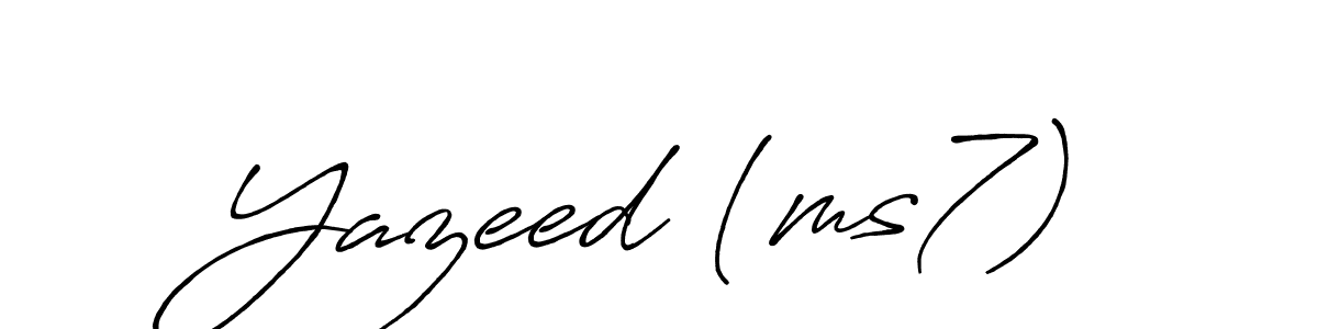 This is the best signature style for the Yazeed (ms7) name. Also you like these signature font (Antro_Vectra_Bolder). Mix name signature. Yazeed (ms7) signature style 7 images and pictures png