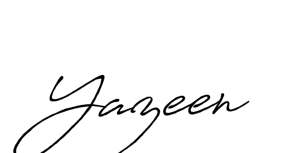 Yazeen stylish signature style. Best Handwritten Sign (Antro_Vectra_Bolder) for my name. Handwritten Signature Collection Ideas for my name Yazeen. Yazeen signature style 7 images and pictures png