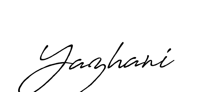 if you are searching for the best signature style for your name Yazhani. so please give up your signature search. here we have designed multiple signature styles  using Antro_Vectra_Bolder. Yazhani signature style 7 images and pictures png