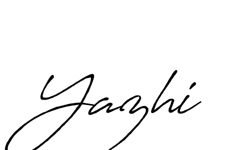 Use a signature maker to create a handwritten signature online. With this signature software, you can design (Antro_Vectra_Bolder) your own signature for name Yazhi. Yazhi signature style 7 images and pictures png