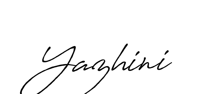 How to make Yazhini signature? Antro_Vectra_Bolder is a professional autograph style. Create handwritten signature for Yazhini name. Yazhini signature style 7 images and pictures png