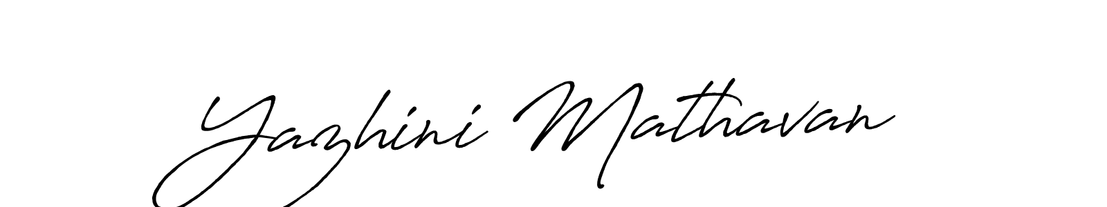 Also we have Yazhini Mathavan name is the best signature style. Create professional handwritten signature collection using Antro_Vectra_Bolder autograph style. Yazhini Mathavan signature style 7 images and pictures png