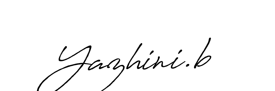 Yazhini.b stylish signature style. Best Handwritten Sign (Antro_Vectra_Bolder) for my name. Handwritten Signature Collection Ideas for my name Yazhini.b. Yazhini.b signature style 7 images and pictures png