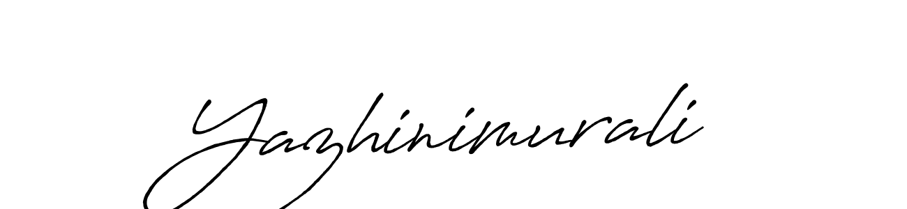 The best way (Antro_Vectra_Bolder) to make a short signature is to pick only two or three words in your name. The name Yazhinimurali include a total of six letters. For converting this name. Yazhinimurali signature style 7 images and pictures png