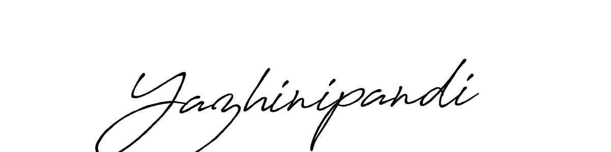 How to make Yazhinipandi name signature. Use Antro_Vectra_Bolder style for creating short signs online. This is the latest handwritten sign. Yazhinipandi signature style 7 images and pictures png