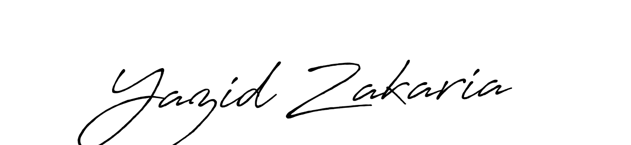 Design your own signature with our free online signature maker. With this signature software, you can create a handwritten (Antro_Vectra_Bolder) signature for name Yazid Zakaria. Yazid Zakaria signature style 7 images and pictures png