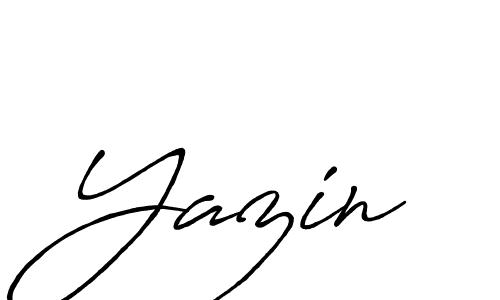 Use a signature maker to create a handwritten signature online. With this signature software, you can design (Antro_Vectra_Bolder) your own signature for name Yazin. Yazin signature style 7 images and pictures png