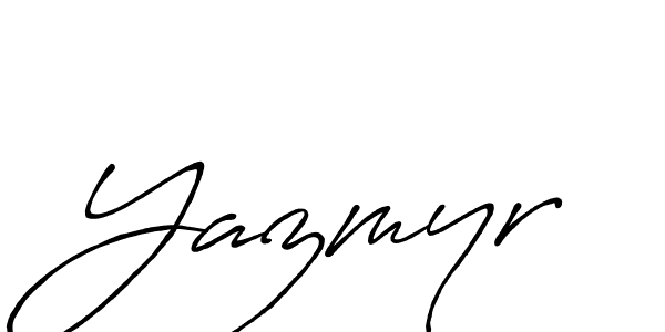 Also You can easily find your signature by using the search form. We will create Yazmyr name handwritten signature images for you free of cost using Antro_Vectra_Bolder sign style. Yazmyr signature style 7 images and pictures png