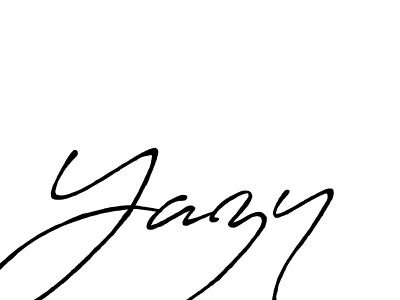 Also we have Yazy name is the best signature style. Create professional handwritten signature collection using Antro_Vectra_Bolder autograph style. Yazy signature style 7 images and pictures png