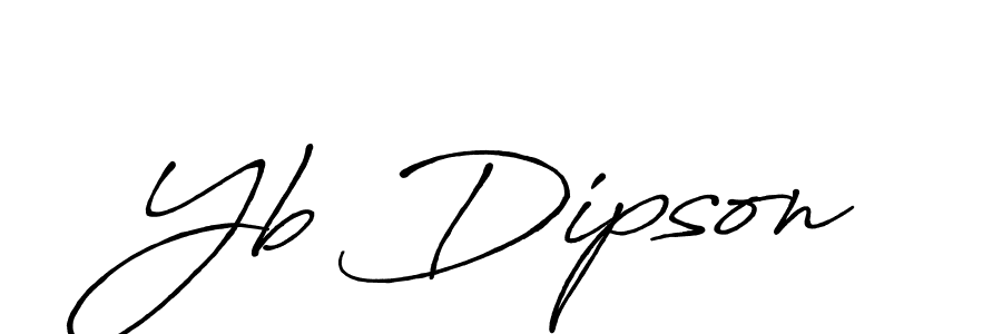 Design your own signature with our free online signature maker. With this signature software, you can create a handwritten (Antro_Vectra_Bolder) signature for name Yb Dipson. Yb Dipson signature style 7 images and pictures png