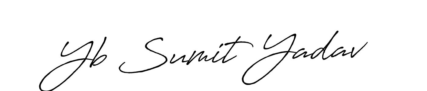 Also You can easily find your signature by using the search form. We will create Yb Sumit Yadav name handwritten signature images for you free of cost using Antro_Vectra_Bolder sign style. Yb Sumit Yadav signature style 7 images and pictures png