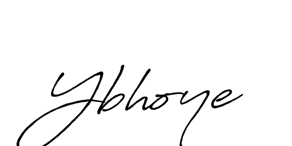 Ybhoye stylish signature style. Best Handwritten Sign (Antro_Vectra_Bolder) for my name. Handwritten Signature Collection Ideas for my name Ybhoye. Ybhoye signature style 7 images and pictures png