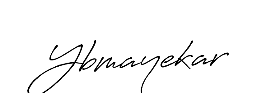 Design your own signature with our free online signature maker. With this signature software, you can create a handwritten (Antro_Vectra_Bolder) signature for name Ybmayekar. Ybmayekar signature style 7 images and pictures png