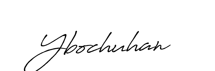 Use a signature maker to create a handwritten signature online. With this signature software, you can design (Antro_Vectra_Bolder) your own signature for name Ybochuhan. Ybochuhan signature style 7 images and pictures png