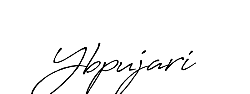 Use a signature maker to create a handwritten signature online. With this signature software, you can design (Antro_Vectra_Bolder) your own signature for name Ybpujari. Ybpujari signature style 7 images and pictures png