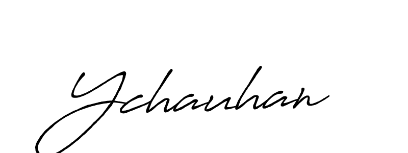 Make a beautiful signature design for name Ychauhan. Use this online signature maker to create a handwritten signature for free. Ychauhan signature style 7 images and pictures png