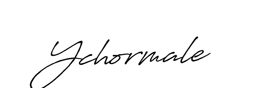 How to make Ychormale name signature. Use Antro_Vectra_Bolder style for creating short signs online. This is the latest handwritten sign. Ychormale signature style 7 images and pictures png