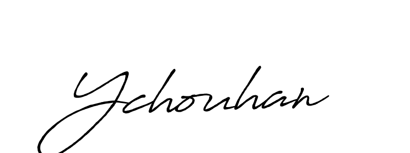 Use a signature maker to create a handwritten signature online. With this signature software, you can design (Antro_Vectra_Bolder) your own signature for name Ychouhan. Ychouhan signature style 7 images and pictures png