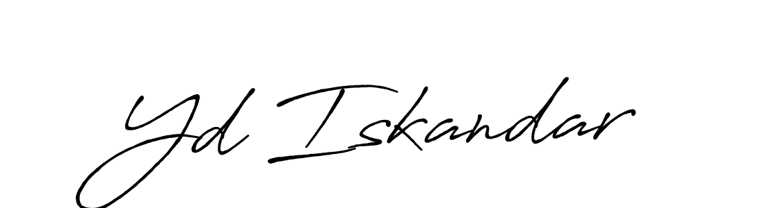 Best and Professional Signature Style for Yd Iskandar. Antro_Vectra_Bolder Best Signature Style Collection. Yd Iskandar signature style 7 images and pictures png